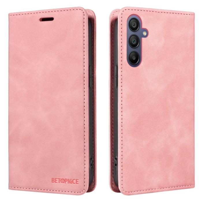 BETOPNICE - BETOPNICE 003 Fodral för Samsung Galaxy A17 5G - Äkta läder - Rosa