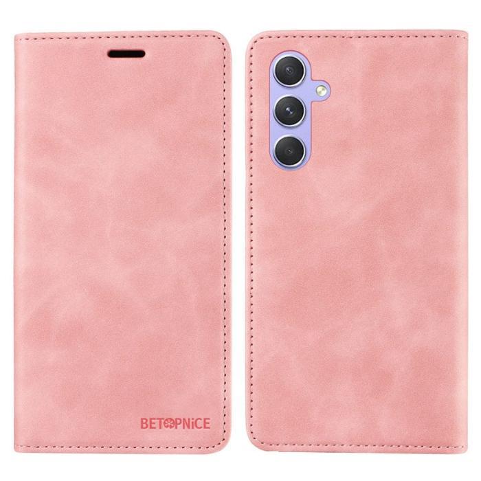 BETOPNICE - BETOPNICE 003 Fodral för Samsung Galaxy A54 5G - Konstläder - Pink