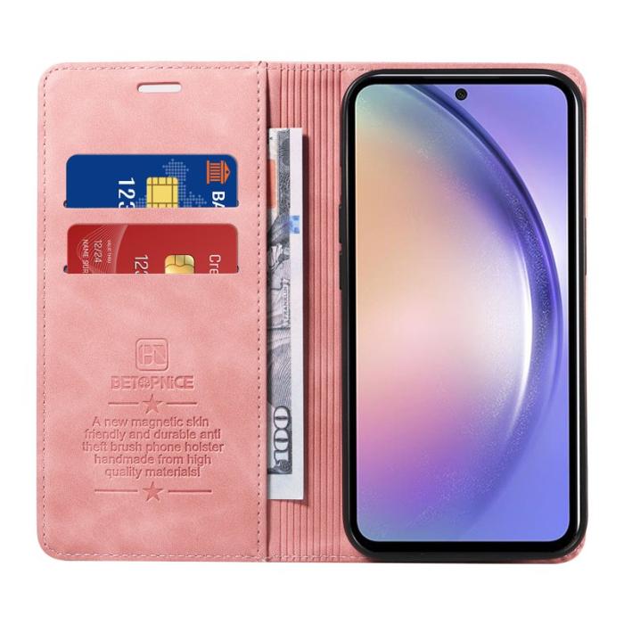 BETOPNICE - BETOPNICE 003 Fodral för Samsung Galaxy A54 5G - Konstläder - Pink