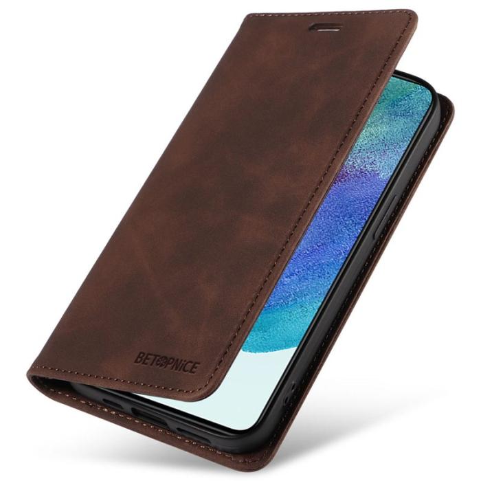 BETOPNICE - BETOPNICE 003 Fodral för Samsung Galaxy S21+ 5G - Äkta läder - Brun