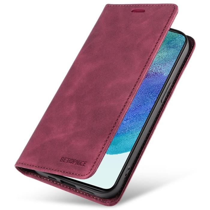 BETOPNICE - BETOPNICE 003 Fodral för Samsung Galaxy S21+ 5G - Äkta läder - Röd