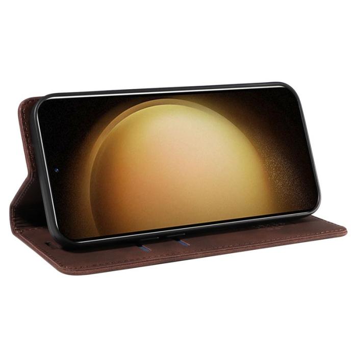 BETOPNICE - BETOPNICE 003 Fodral för Samsung Galaxy S23 - Äkta läder - Brun