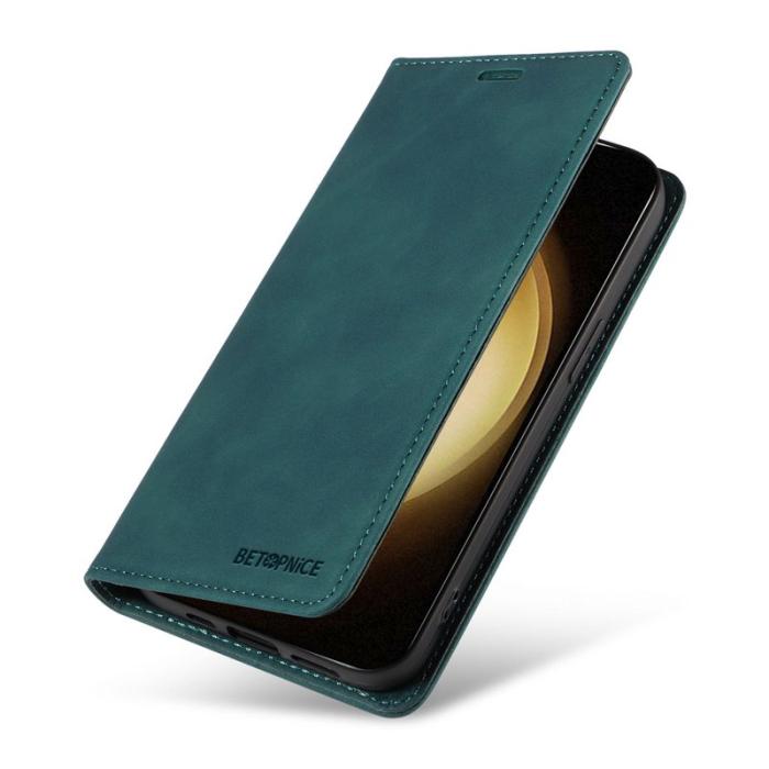 BETOPNICE - BETOPNICE 003 Fodral för Samsung Galaxy S23 - Äkta läder - Grön