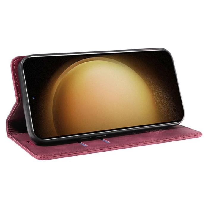 BETOPNICE - BETOPNICE 003 Fodral för Samsung Galaxy S23 Äkta läder - Röd