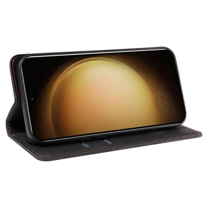 BETOPNICE - BETOPNICE 003 Fodral för Samsung Galaxy S23 Äkta läder - Svart