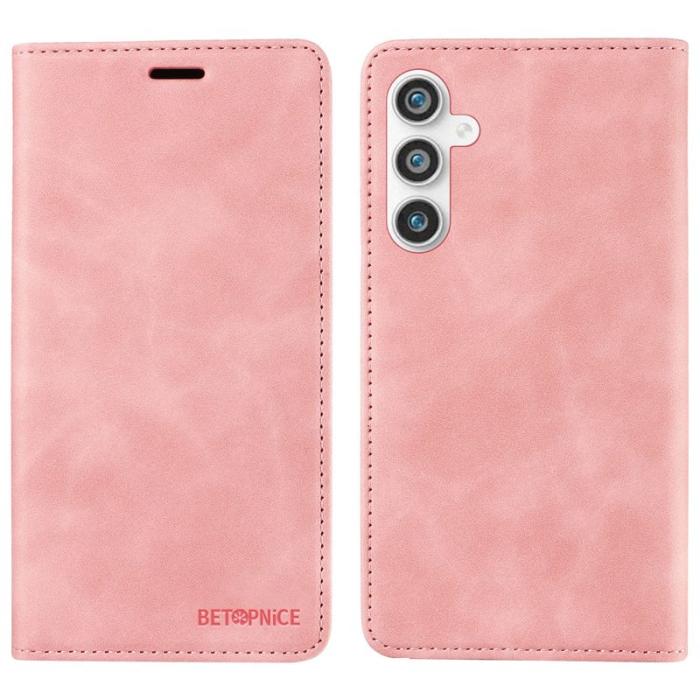 BETOPNICE - BETOPNICE 003 Fodral för Samsung Galaxy S23 FE PU Läder - Rosa