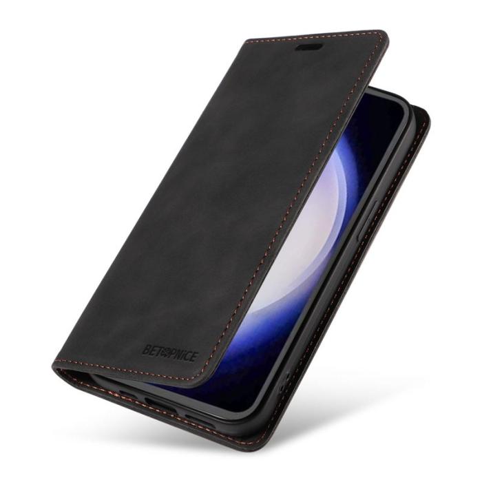 BETOPNICE - BETOPNICE 003 Fodral för Samsung Galaxy S23 FE PU Läder - Svart