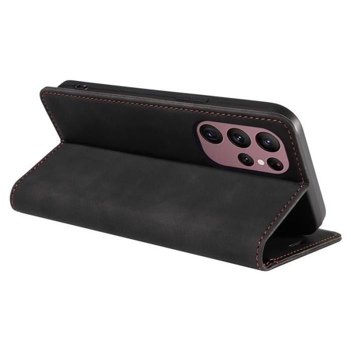 BETOPNICE - BETOPNICE 003 Fodral för Samsung Galaxy S23 Ultra - Äkta läder - Svart