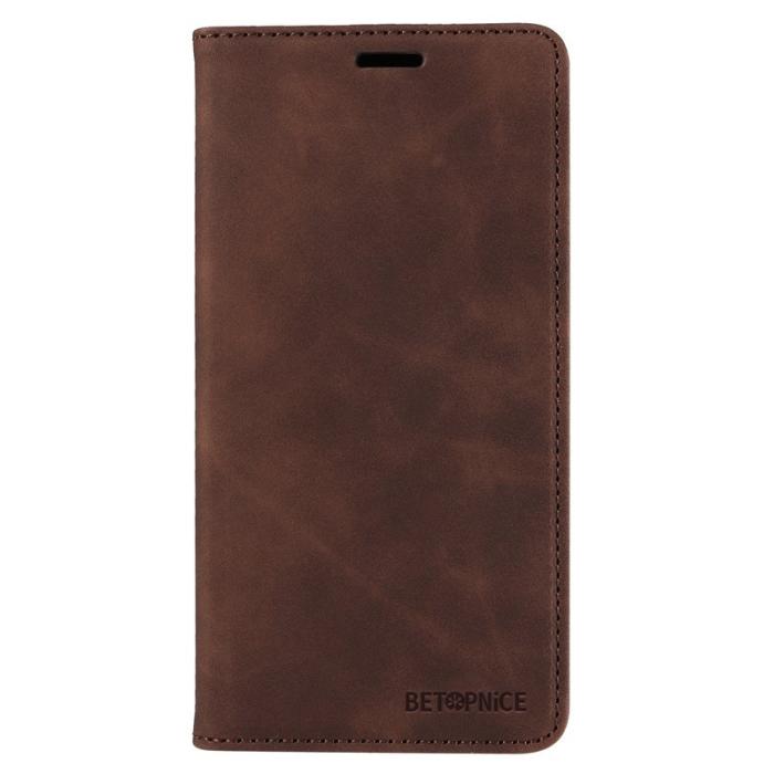 BETOPNICE - BETOPNICE 003 Google Pixel 9a Wallet Fodral Äkta läder - Brun