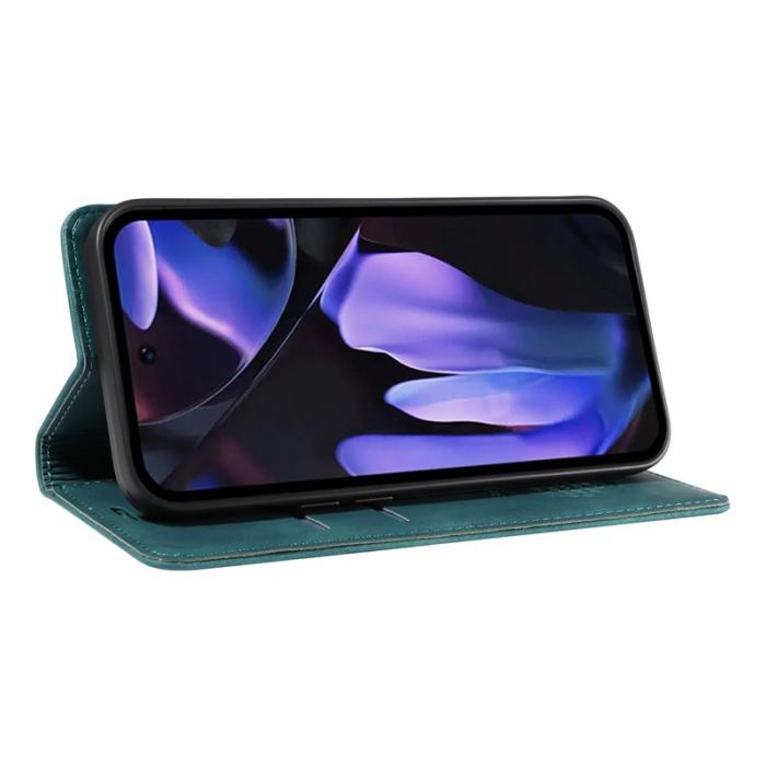 BETOPNICE - BETOPNICE 003 Google Pixel 9a Wallet Fodral Äkta läder - Grön