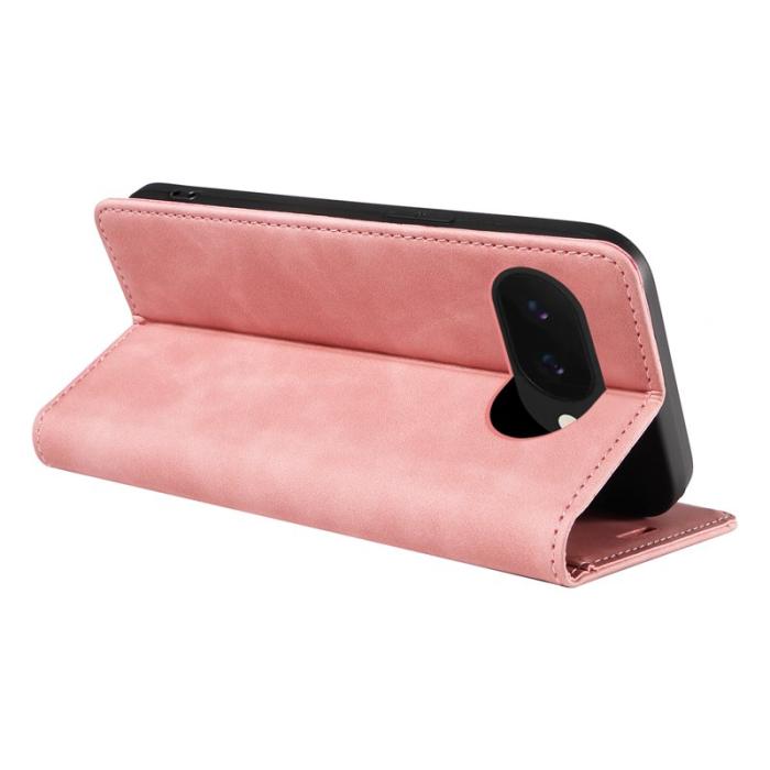 BETOPNICE - BETOPNICE 003 Google Pixel 9a Wallet Fodral Äkta läder - Pink