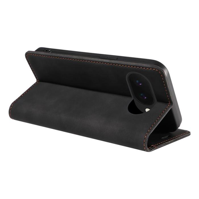 BETOPNICE - BETOPNICE 003 Google Pixel 9a Wallet Fodral Äkta läder - Svart