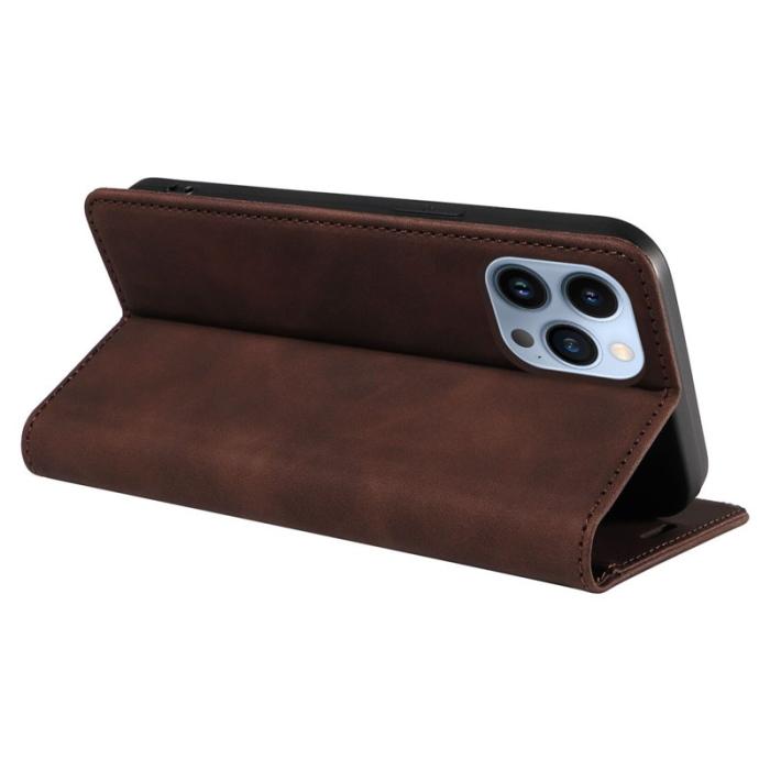 BETOPNICE - BETOPNICE 003 iPhone 12 Pro Max Fodral Äkta läder - Brun