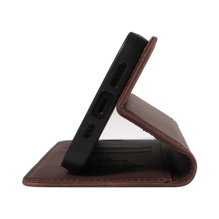 BETOPNICE - BETOPNICE 003 iPhone 13 mini Fodral Äkta läder - Brun