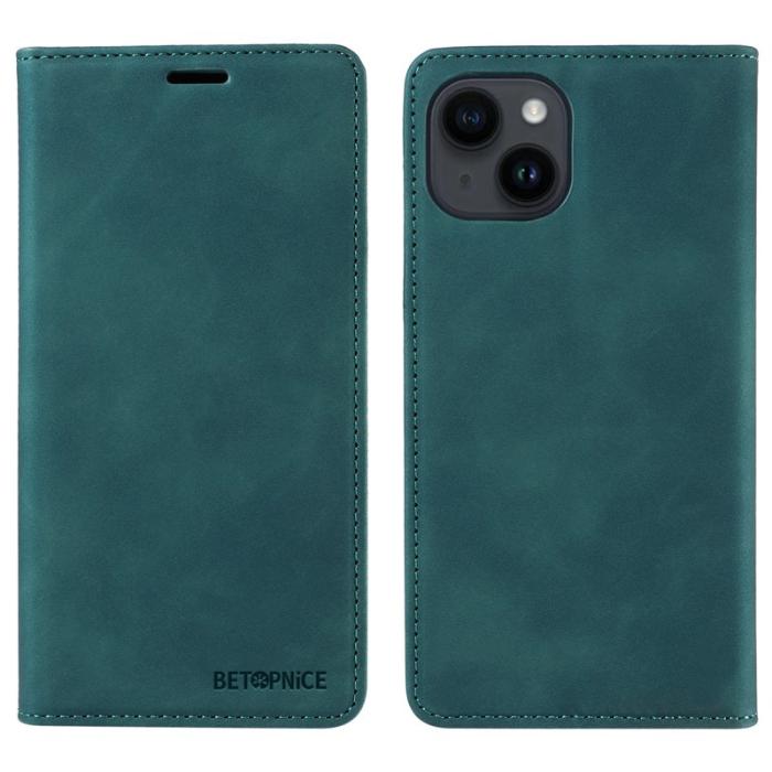 BETOPNICE - BETOPNICE 003 iPhone 13 mini Fodral Äkta läder - Grön