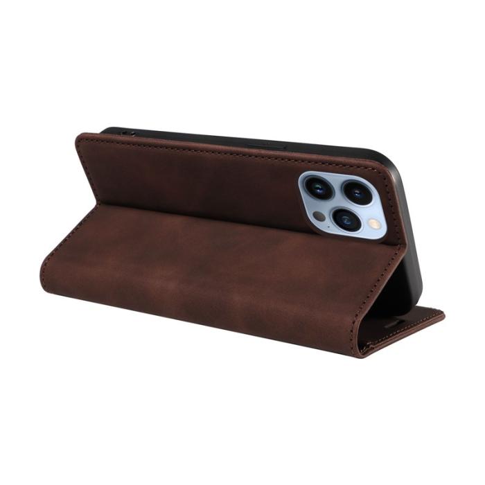 BETOPNICE - BETOPNICE 003 iPhone 13 Pro Max Fodral PU Läder - Brun