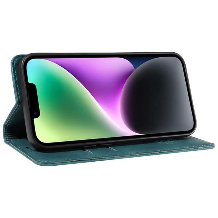 BETOPNICE - BETOPNICE 003 iPhone 15 Plus Fodral PU Läder - Grön