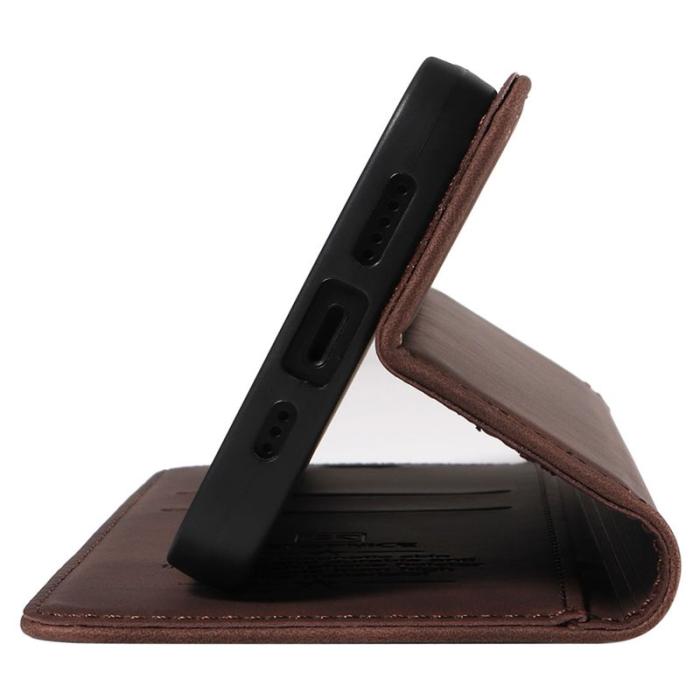 BETOPNICE - BETOPNICE 003 iPhone 16 Fodral i Äkta Läder - Brun