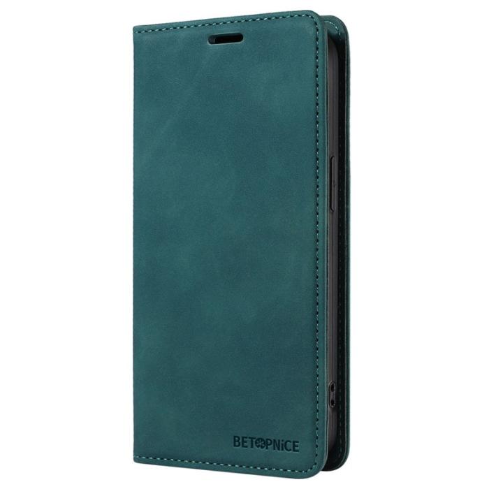 BETOPNICE - BETOPNICE 003 iPhone 16 Fodral i Äkta Läder - Grön