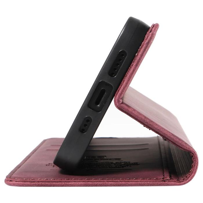 BETOPNICE - BETOPNICE 003 iPhone 16 Fodral i Äkta Läder - Röd