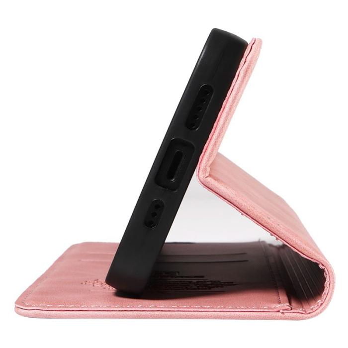 BETOPNICE - BETOPNICE 003 iPhone 16 Fodral i Äkta Läder - Rosa