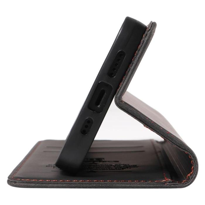 BETOPNICE - BETOPNICE 003 iPhone 16 Fodral i Äkta Läder - Svart