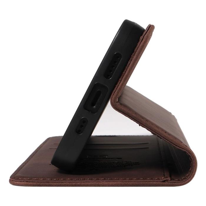 BETOPNICE - BETOPNICE 003 iPhone 16 Plus Fodral RFID Blocking Konstläder - Brun