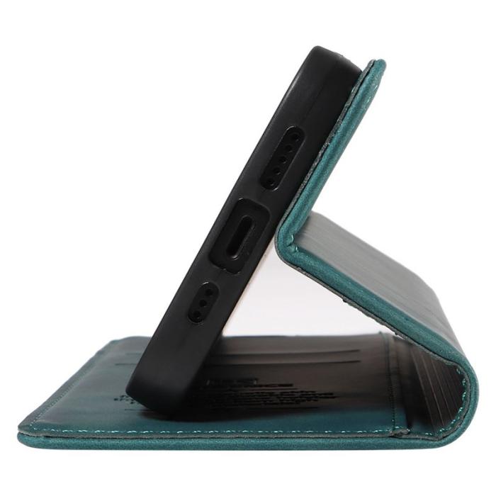 BETOPNICE - BETOPNICE 003 iPhone 16 Pro Fodral Wallet Äkta läder - Grön