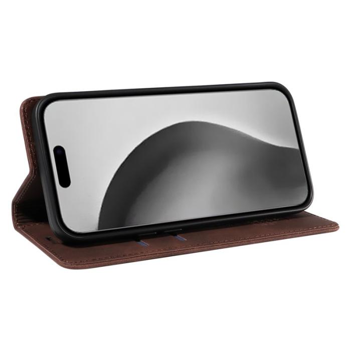 BETOPNICE - BETOPNICE 003 iPhone 16 Pro Max Fodral Äkta läder - Brun