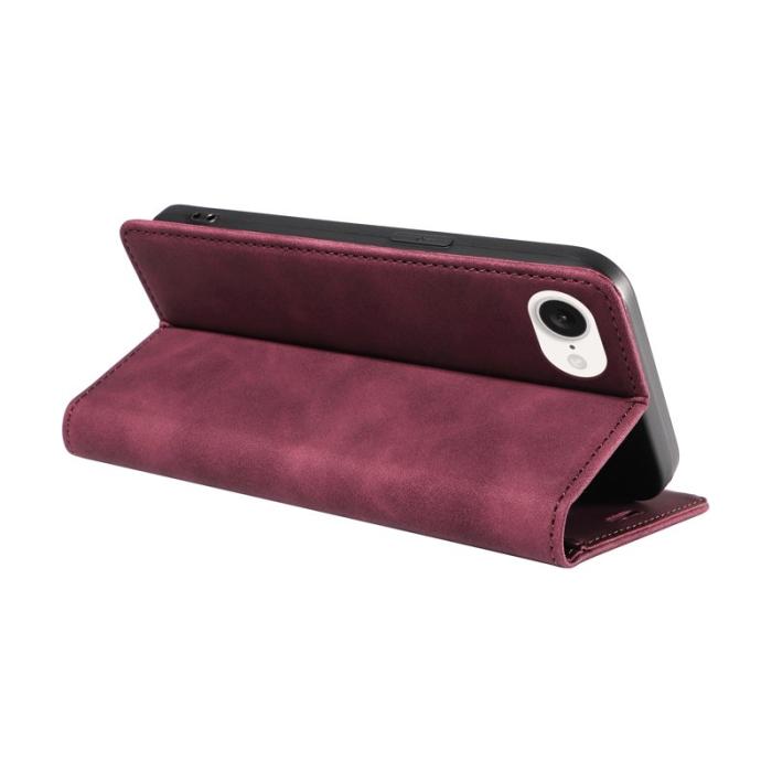 BETOPNICE - BETOPNICE 003 iPhone 16e Wallet Fodral Äkta läder - Röd