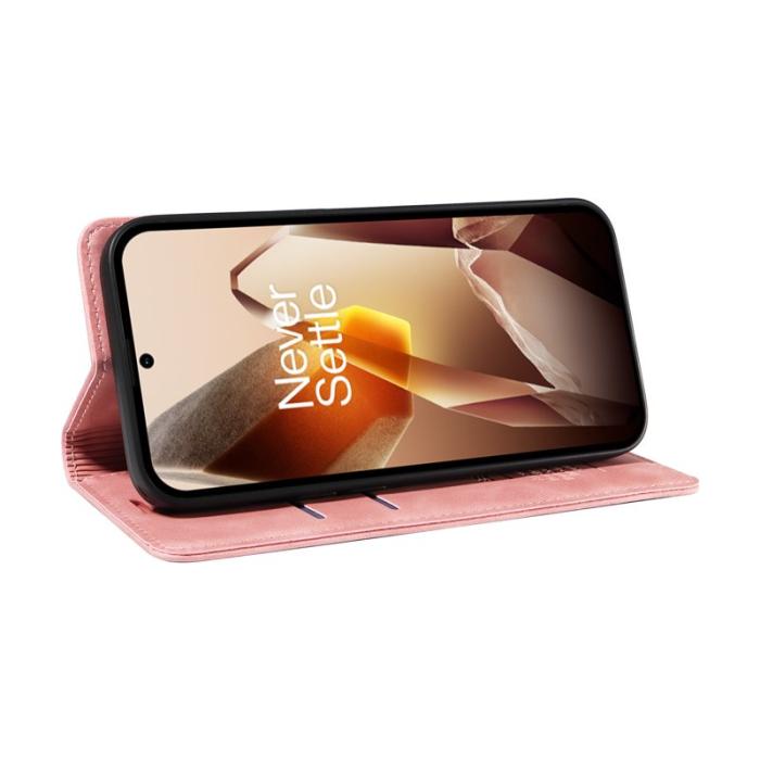 BETOPNICE - BETOPNICE 003 OnePlus 13 Fodral i Äkta Läder - Rosa