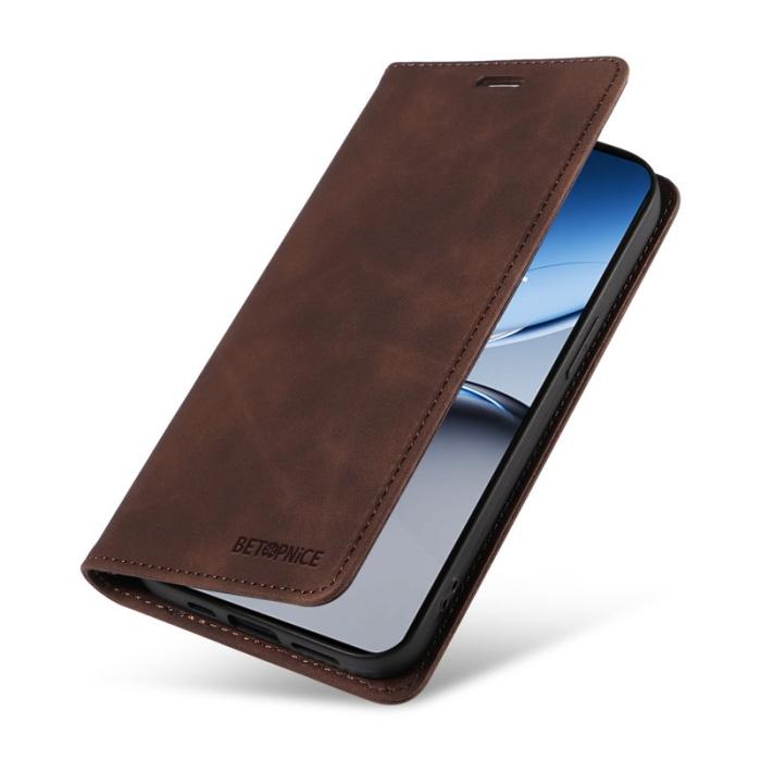BETOPNICE - BETOPNICE 003 OnePlus Nord 4 Wallet Fodral Äkta läder - Brun