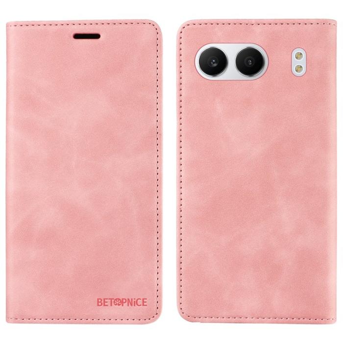 BETOPNICE - BETOPNICE 003 OnePlus Nord 4 Wallet Fodral Äkta läder - Rosa