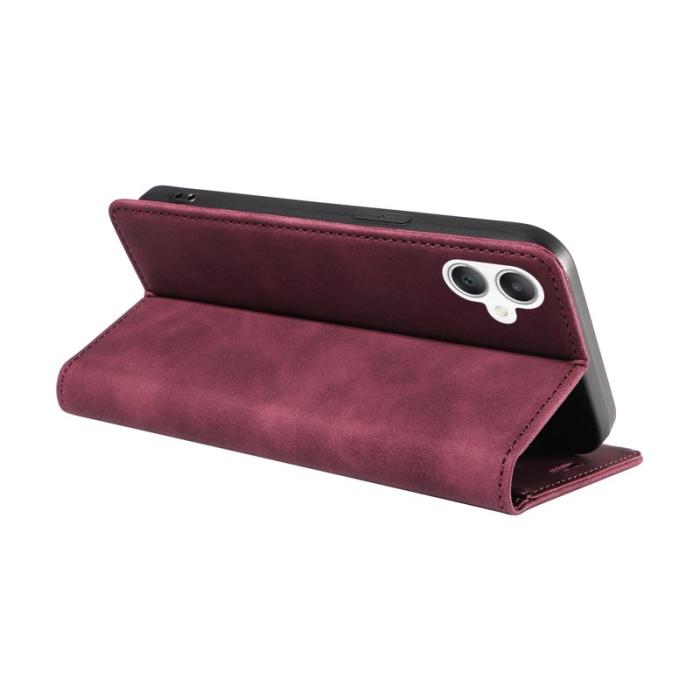 BETOPNICE - BETOPNICE 003 Samsung Galaxy A06 4G Fodral Äkta läder - Röd