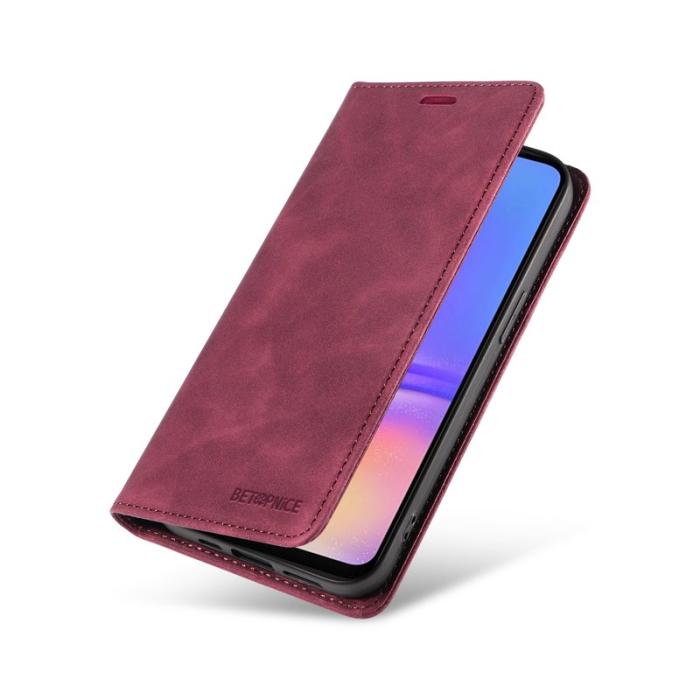 BETOPNICE - BETOPNICE 003 Samsung Galaxy A06 4G Fodral Äkta läder - Röd