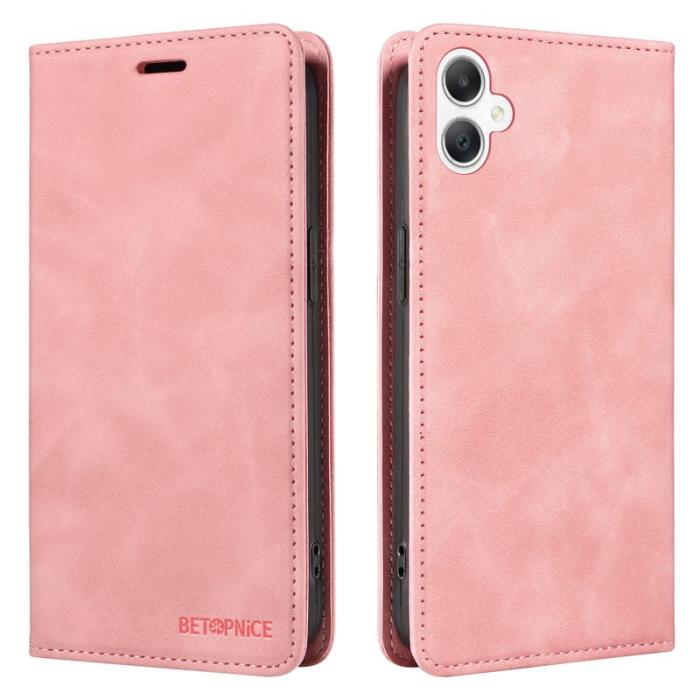 BETOPNICE - BETOPNICE 003 Samsung Galaxy A06 4G Fodral Äkta läder - Rosa