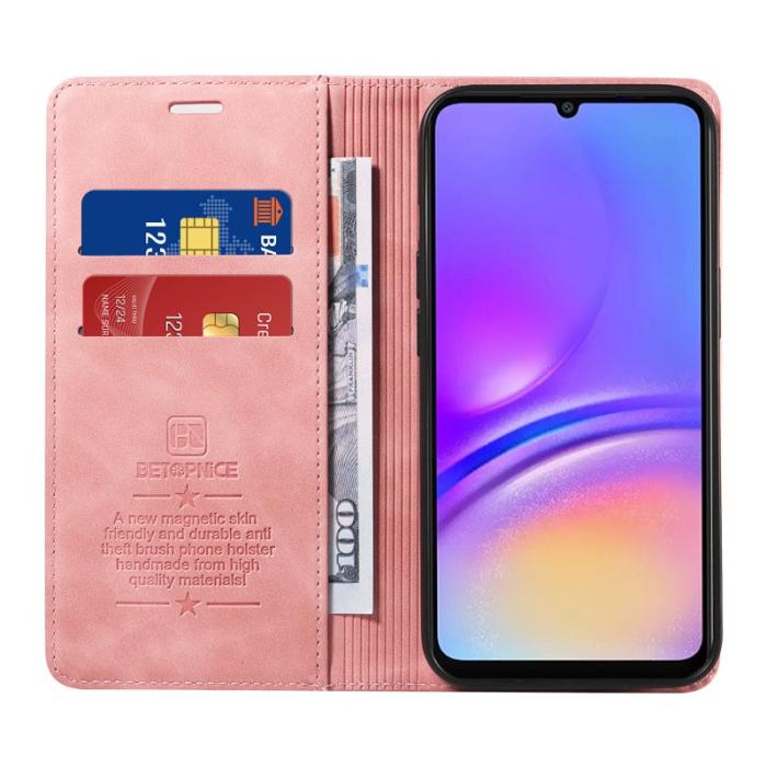 BETOPNICE - BETOPNICE 003 Samsung Galaxy A06 4G Fodral Äkta läder - Rosa