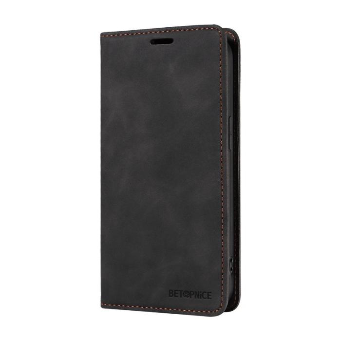 BETOPNICE - BETOPNICE 003 Samsung Galaxy A06 4G Fodral Äkta läder - Svart