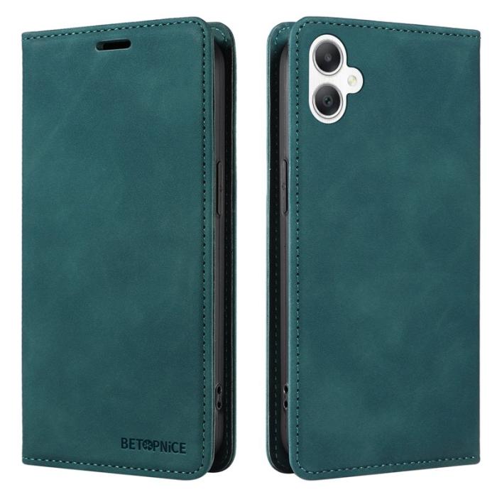 BETOPNICE - BETOPNICE 003 Samsung Galaxy A06 4G Wallet Fodral Äkta läder - Grön