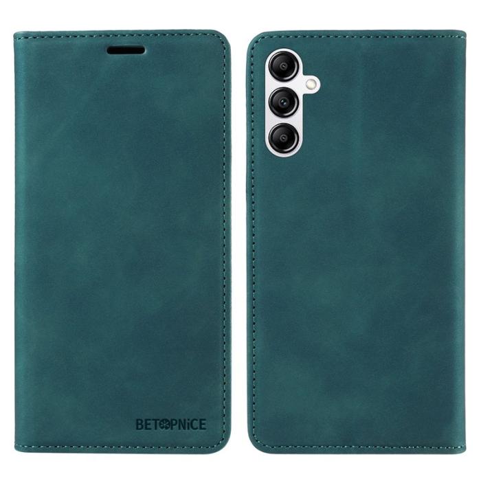 BETOPNICE - BETOPNICE 003 Samsung Galaxy A14 Fodral Äkta läder - Grön