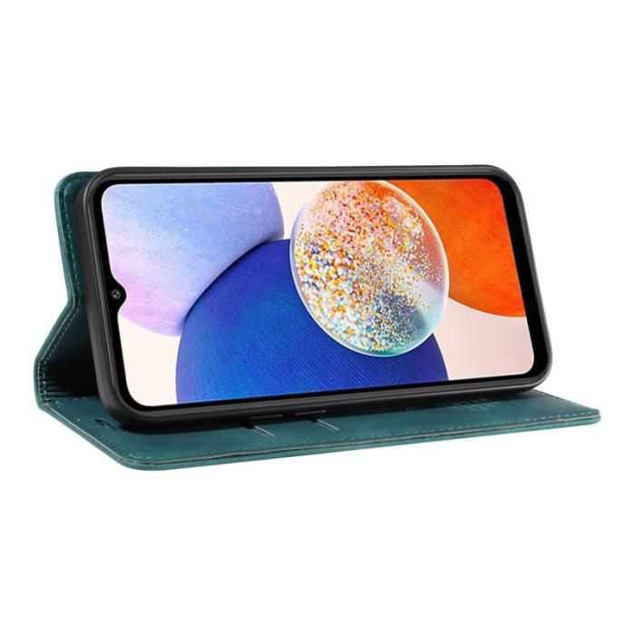 BETOPNICE - BETOPNICE 003 Samsung Galaxy A14 Fodral Äkta läder - Grön