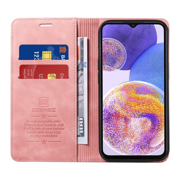 BETOPNICE - BETOPNICE 003 Samsung Galaxy A33 5G Fodral PU Läder - Pink