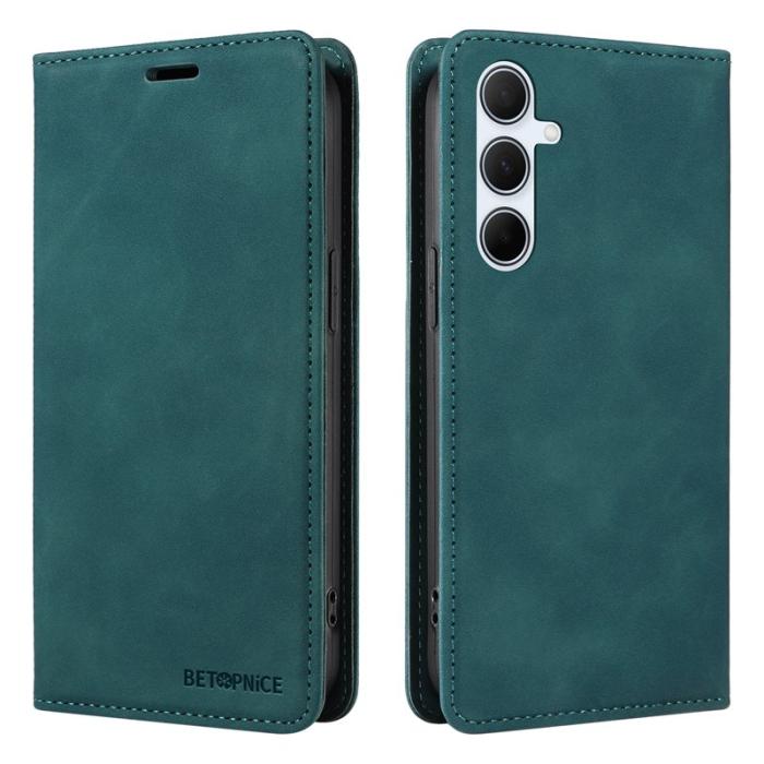 BETOPNICE - BETOPNICE 003 Samsung Galaxy A36 5G Fodral Äkta läder - Grön