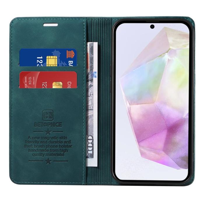 BETOPNICE - BETOPNICE 003 Samsung Galaxy A36 5G Fodral Äkta läder - Grön
