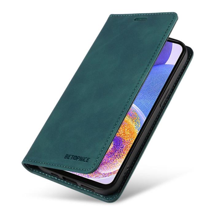BETOPNICE - BETOPNICE 003 Samsung Galaxy A73 5G Fodral - PU Läder - Grön