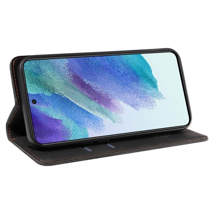 BETOPNICE - BETOPNICE 003 Samsung Galaxy S21 FE Fodral - PU Läder - Svart