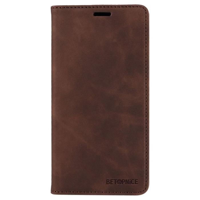 BETOPNICE - BETOPNICE 003 Samsung Galaxy S21 Fodral - PU Läder - Brun