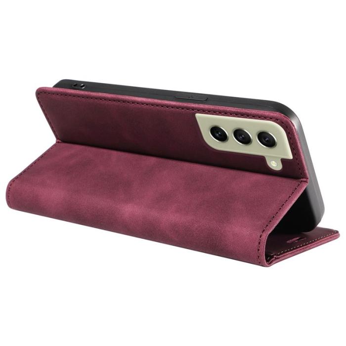 BETOPNICE - BETOPNICE 003 Samsung Galaxy S21 Fodral PU Läder - Röd