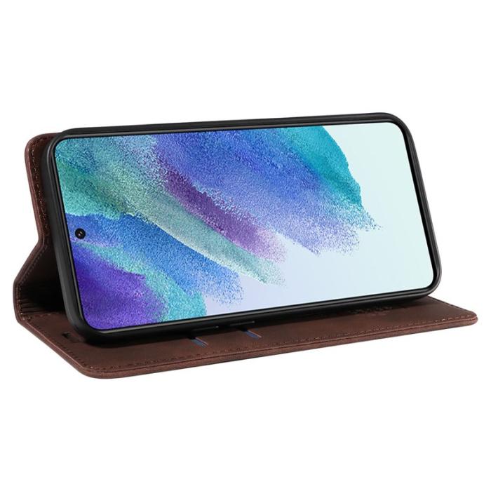 BETOPNICE - BETOPNICE 003 Samsung Galaxy S22+ Fodral Äkta läder - Brun