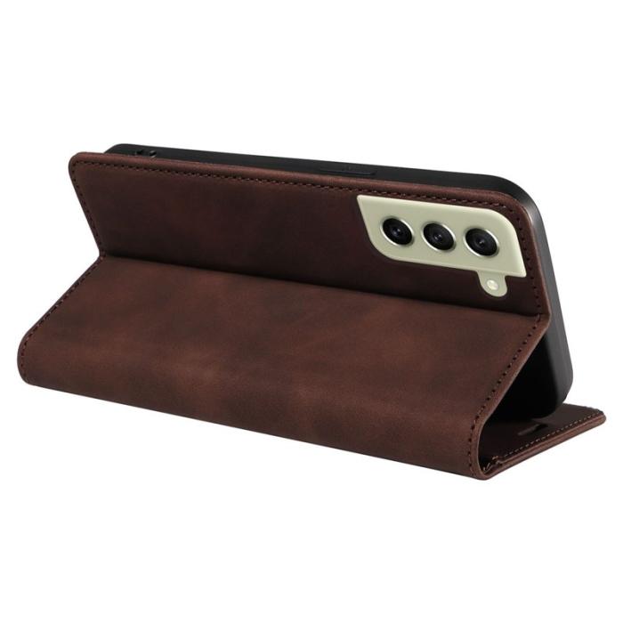 BETOPNICE - BETOPNICE 003 Samsung Galaxy S22+ Fodral Äkta läder - Brun